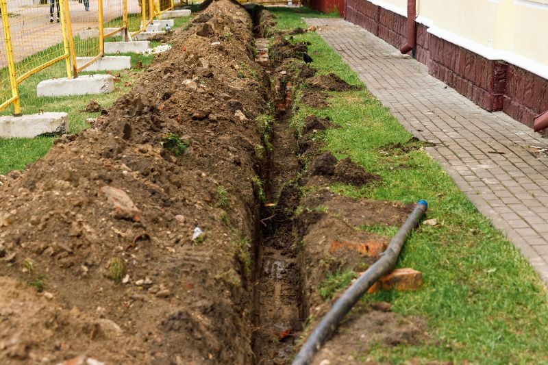 Excavation for Drainage System